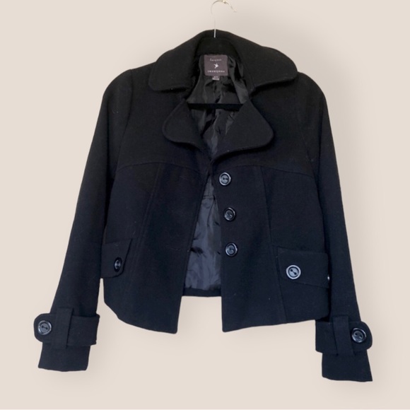 Black Classic PeaCoat. - Picture 1 of 6